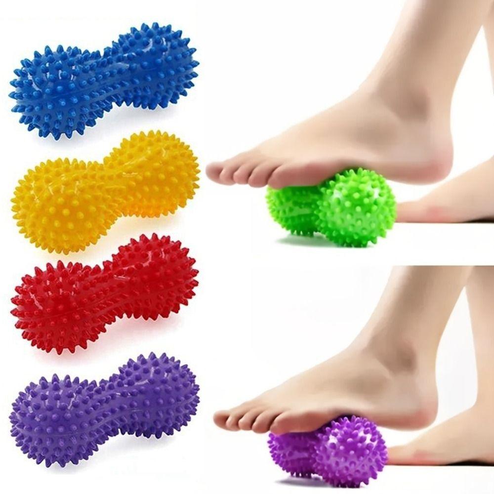 Надувной шарик с арахисом и колючками, массажный ролик с глубокими точками, меридиан, массажный ролик, спорт, фитнес