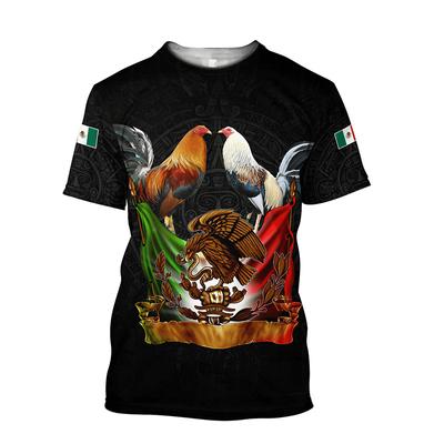 Футболка Rooster Fight для мужчин, футболки Harajuku, модная 3D забавная футболка с принтом петуха на ферме, женская одежда с коротким рукавом