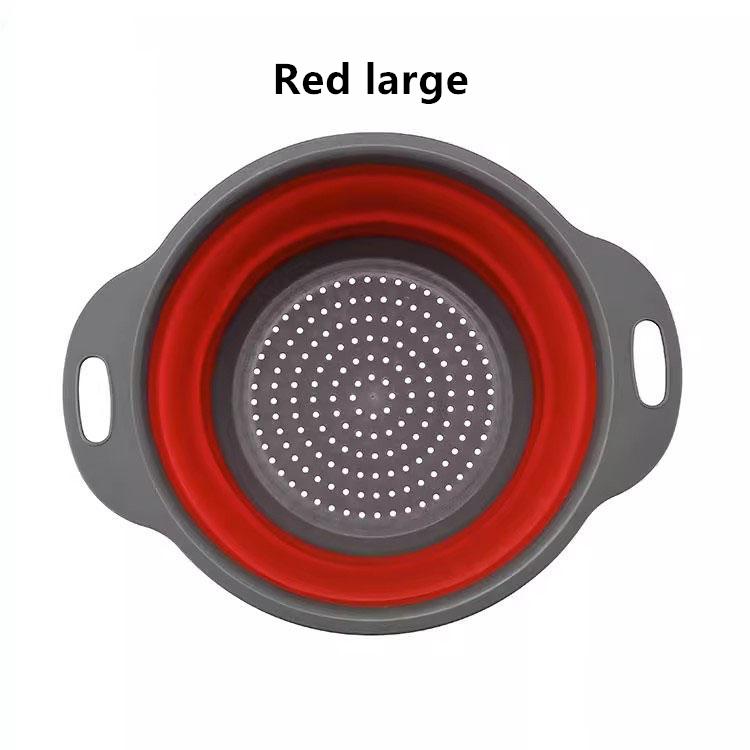 Складная раковина для очистки овощей и фруктов, дренажная корзина, силиконовый складной дуршлаг, складная сушилка для мытья, кухонные инструменты для хранения