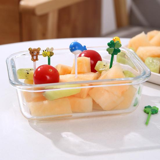 8Pcs/12Pcs Fruit Picks Food Grade BPA Free Non-Slip Smooth Edge Adorable Appearance Decorative Plastic Kids