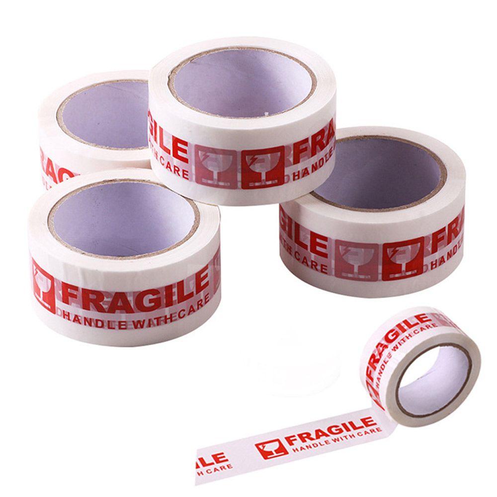 Прочность Экспресс Коробка Красная Клейкая Хрупкая Предупредительная Лента Упаковочная Лента Запечатывание Картона