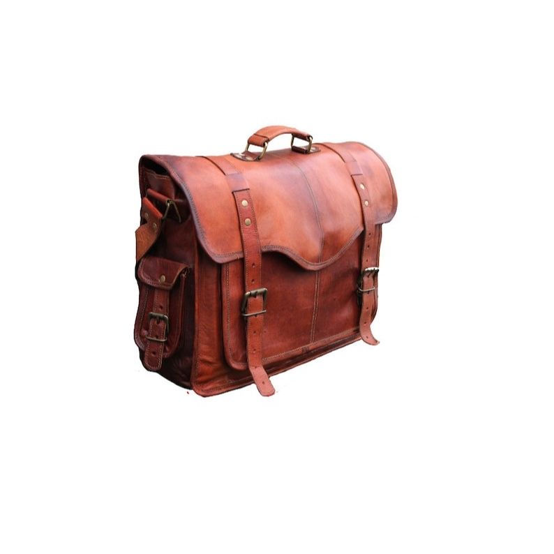 Персонализированная сумка-мессенджер из натуральной кожи, сумка для ноутбука, сумка через плечо, подарок для мужчин, офисная сумка, рабочий портфель, большая сумка, деревенская сумка