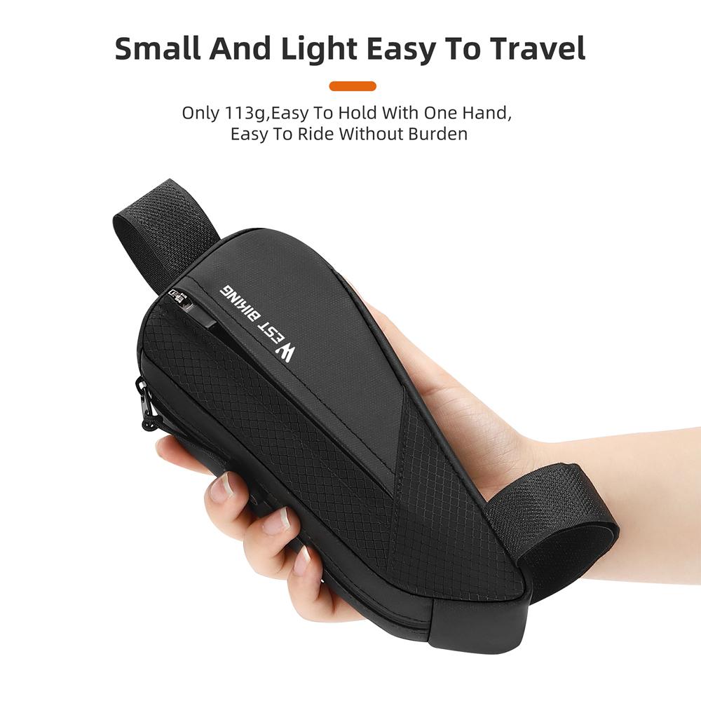 0,5 л Сумка для велосипеда Сумка на переднюю трубу рамы велосипеда Сумка на переднюю раму велосипеда Компактный размер Гладкая молния