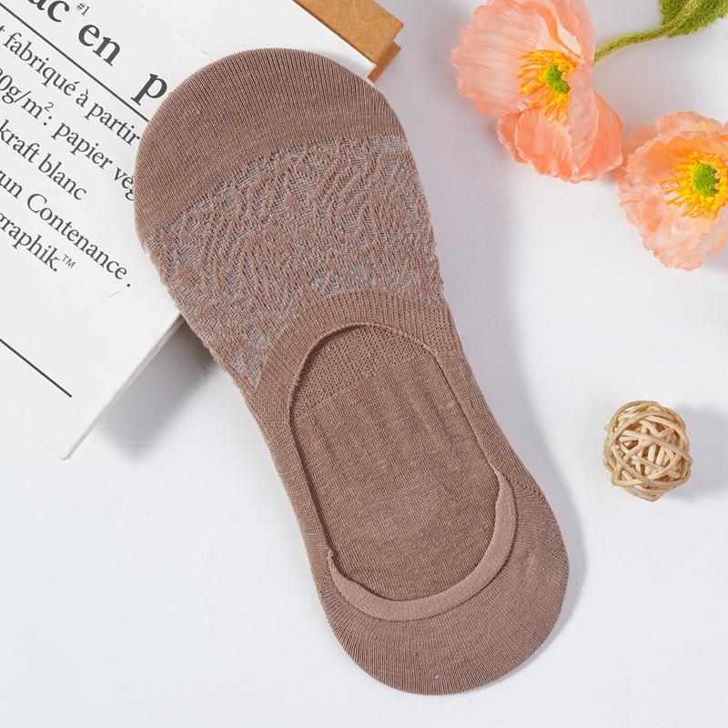 1 Pairs Women Summer Ultra-thin Invisible Boat Socks Breathable Lace Socks Spring