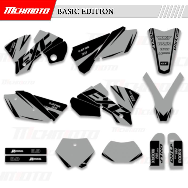 MCHMFG Полный комплект графических наклеек на фон для KTM 2003 2004 SX SXF 2004 EXC 125 200 250 300 400 450 525