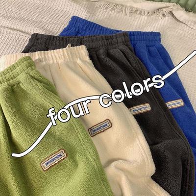 Женские гаремные брюки из овечьей шерсти на флисовой подкладке - Утепленные, с манжетами, свободного кроя для осени/зимы