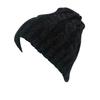 TERAICHI Twisted Cable Knit Stretch Reversible Neck Warm and Warm Hat, Unisex, Warmer, (Black)