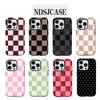 Роскошный разноцветный клетчатый чехол Clmj для iPhone 17 16 15 14 13 12 11 Air Pro Max Plus Роскошная двухслойная задняя крышка
