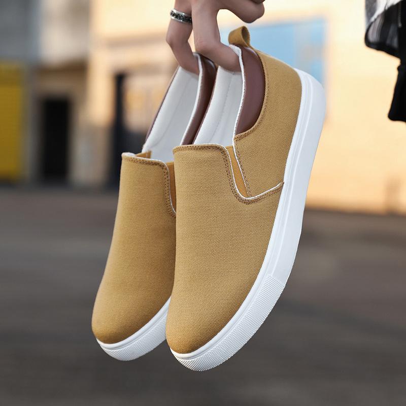 Fashion Men's Sneakers Male Canvas Casual Shoes 2024Boys Light Comfortable Slip-on Vulcanized Flats Casual Slip-on Shoes Zapatos Hombres