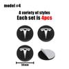 Автомобильная наклейка Tesla Car 56 мм Значок Наклейки на центральные колпачки ступиц для Tesla Model S Model 3 2024 Model Y X Колпачок центра колеса шины Значок