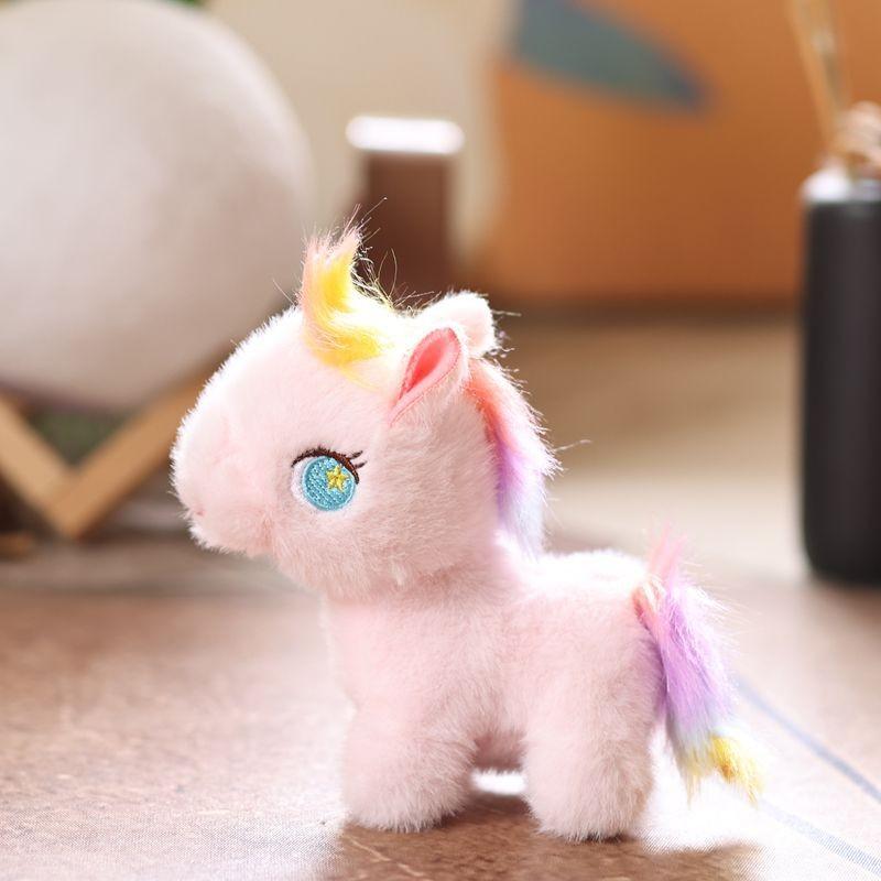 Adorable Horse Plush Doll With Pp Cotton Filling For Backpack And Keyring Use