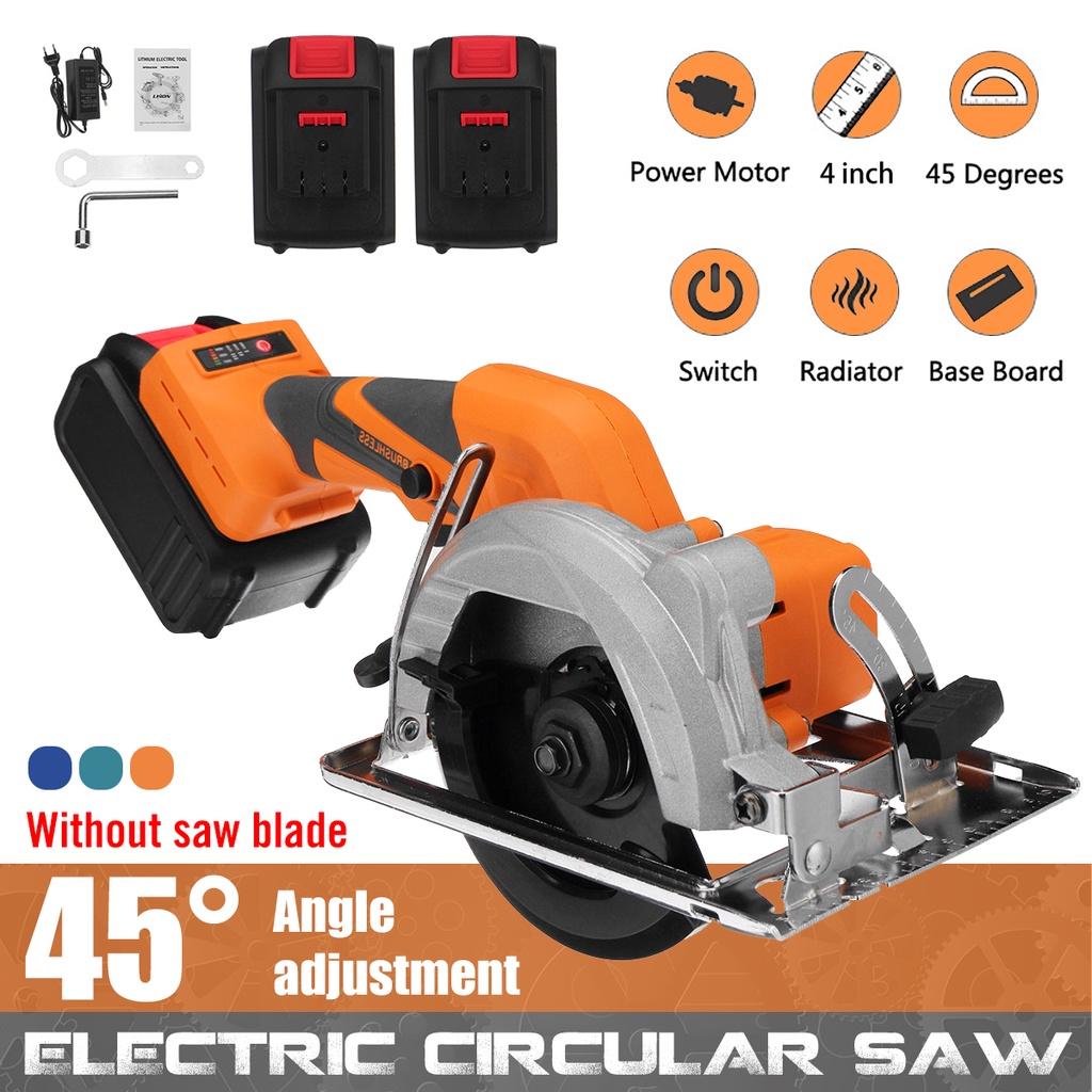 21V Electric Mini Circular Saw 100MM Multifunctional Electric Saw DIY Power Tool 1500W Electric Woodworking Tools 4 Inches