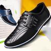 2024 Men Genuine Leather Shoes High Quality Elastic Band Fashion Design Solid Tenacity Comfortable Men's Shoes Big Sizes Yuj8