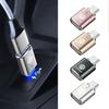 USB на Type-C Адаптер Светодиодный Свет OTG Micro TypeC Женские Адаптеры Разъем Для Volkswagen VW Golf Amarok T5 Phaeton Teramont ID3