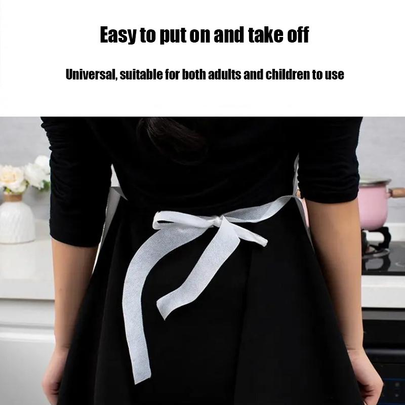 Одноразовый нетканый фартук Дышащий Семейный обед Барбекю Кейтеринг Фартук-накидка