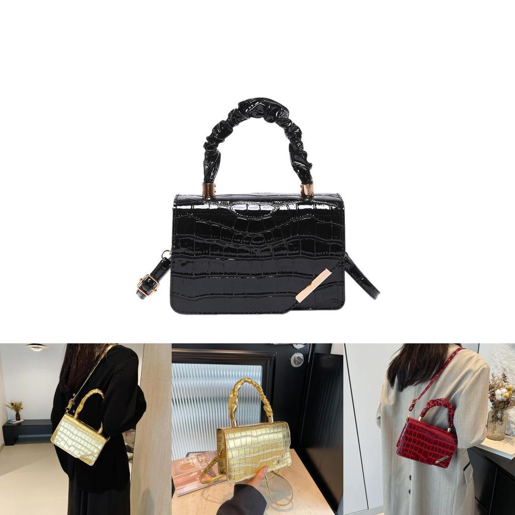 Trendy Casual Small Square Crossbody Bag Fashionable Pu Leather Handbag For Women
