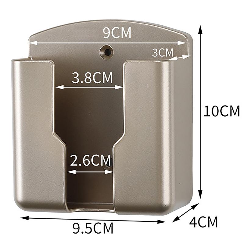 1pc Remote Control Holder Wall Mounted Storage Box Cosmetic Bathroom Rack Shelf Adhesive Home Mobile Phone Plug Case