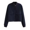 Womens Oversized Casual Jacket With Large Pockets Streetwear Style Lightweight Layering Outerwear In Multiple Solid Colors