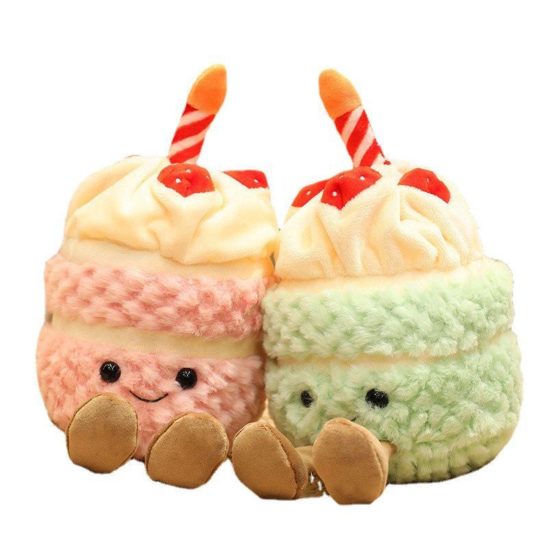 Очаровательная плюшевая игрушка Jellycat в виде торта на день рождения, 28 см