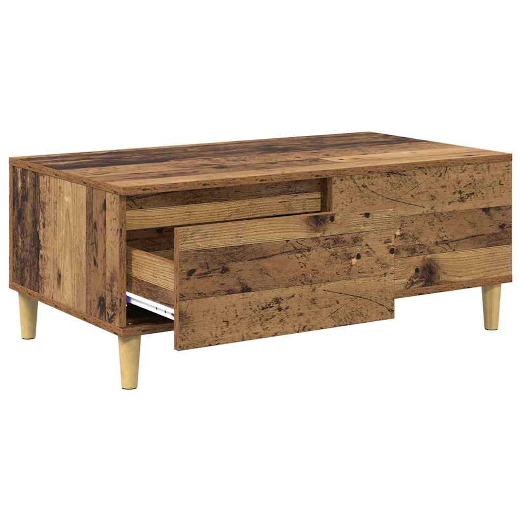 Coffee Table Reclaimed Wood 90 x 50 x 35 cm Engineered Wood