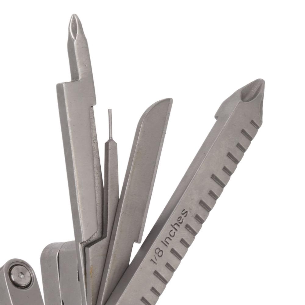 420 Stainless Steel Multi Tool Silver Outdoor Tool Sturdy Multitool Pliers Home Repair