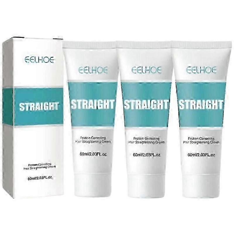 1/2/3Pcs Protein Correcting Straightening Hair Cream Straight Hair Cream Smooth 60ml