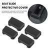 4 шт. заглушки для направляющих автомобильного сиденья, противоударная резиновая заглушка, ограничители направляющих для заднего сиденья, защита от царапин, резиновая защитная крышка для модели Tesla