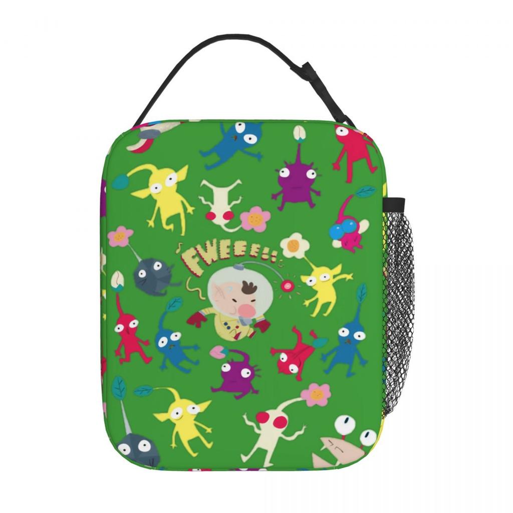 Funny Pikmin Fweeee Insulated Lunch Bags for Men Women Food Bag Portable Cooler Thermal Lunch Boxes For Picnic