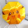 Рисунок Пикачу, автоматический складной зонт, портативная и складная конструкция, 8 спиц, рождественский или день рождения подарок.