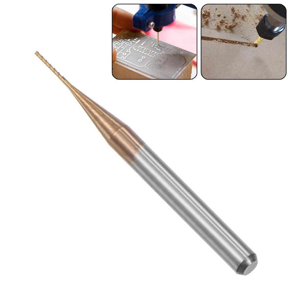 Для печатных плат и деревообработки с титановым покрытием 0 5 мм x 4 мм левосторонняя концевая фреза