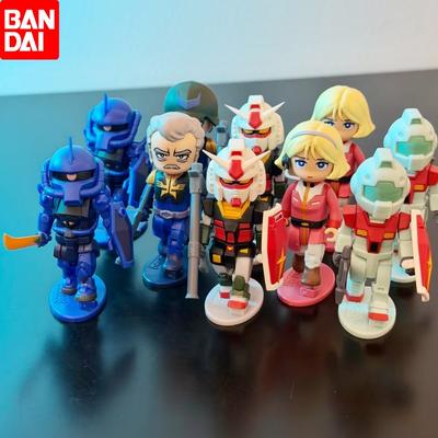 Новая Bandai Gundam Версия Мини Фигурка-Сюрприз Партия Бит RX-78-2 Рамба Рал Сейла Масс Коллекционная Аниме Мерч Игрушка Q GM 02 Подвижная Артикулированная