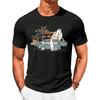 Runcati Mens Short Sleeve T-Shirts Graphic Crew Neck Beach Printed Tees