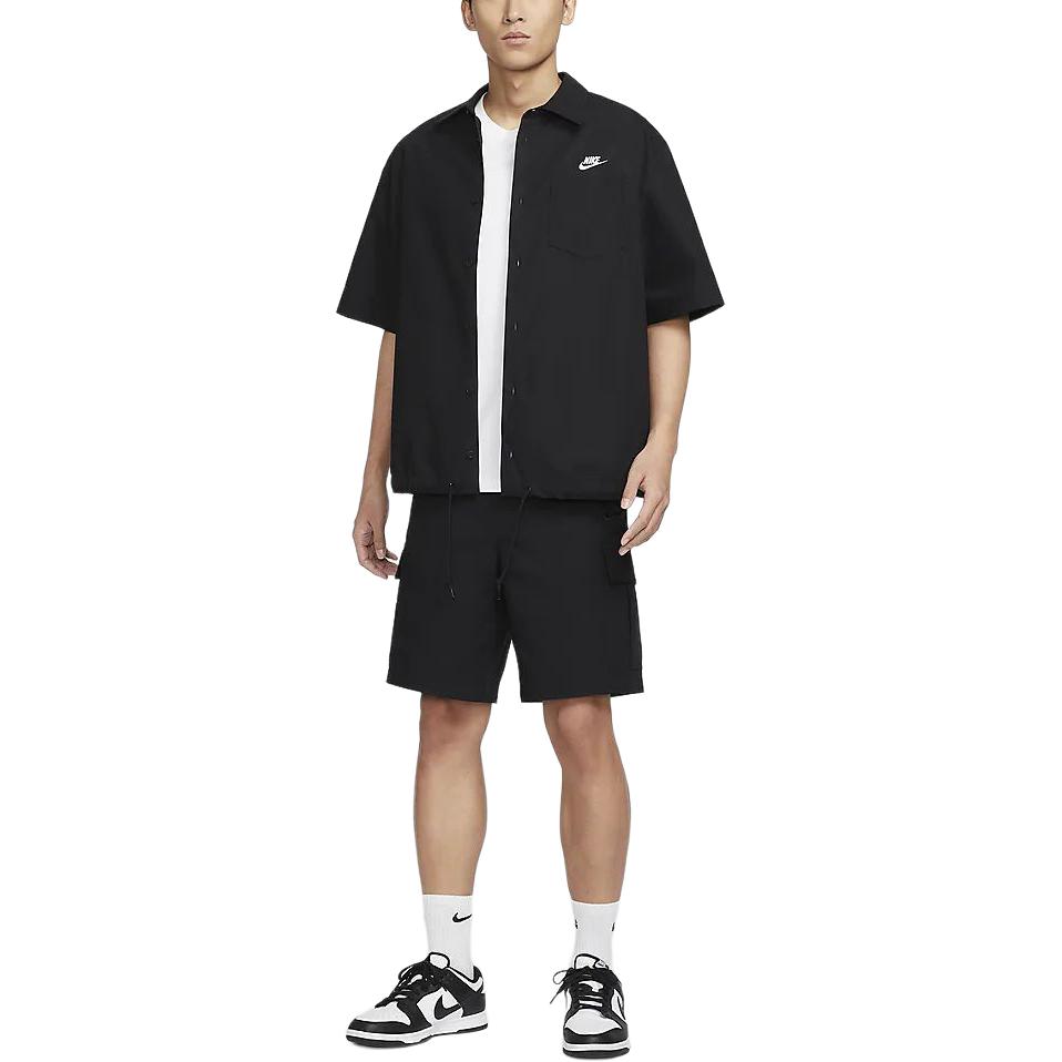 Nike Шорты-карго Club мужские черные умеренные FN3518-010