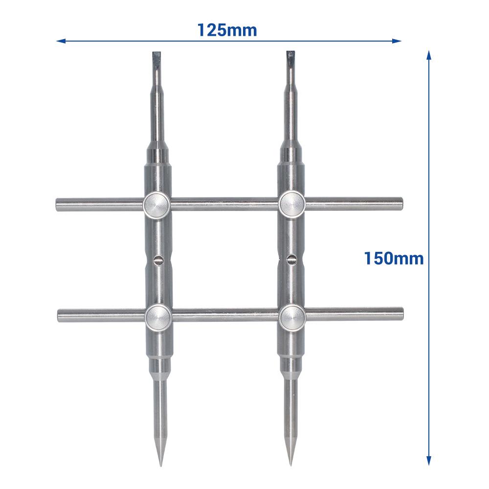 Repair Tool Camera Tool Detachable Tic-tac-toe Tool for Camera Lens with 2 Tips Lens Repair Set