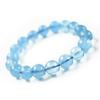 Eigado Aquamarine 17cm Inner Natural Power March Birthstone Bracelet, 11.7mm Beads, Diameter, Stone, Stone,