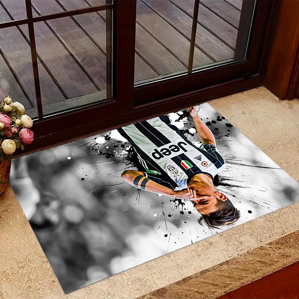 Juventus Player Celebration Floor Mat Design for Outdoor Bedrooms Game Room Playrooms Anti-slip Rug Office home decor