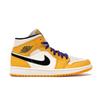 Мужские кроссовки Air 1 Mid Lakers Gold University-Gold Pale-Ivory-Court-Purple-Black 852542-700