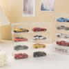 Акриловая витрина для автомобилей 1:64 Для модели автомобиля Hot Wheels Игрушка 8-ячеечная стойка-шкаф Пыленепроницаемые штабелируемые коробки для хранения автомобилей Прозрачные