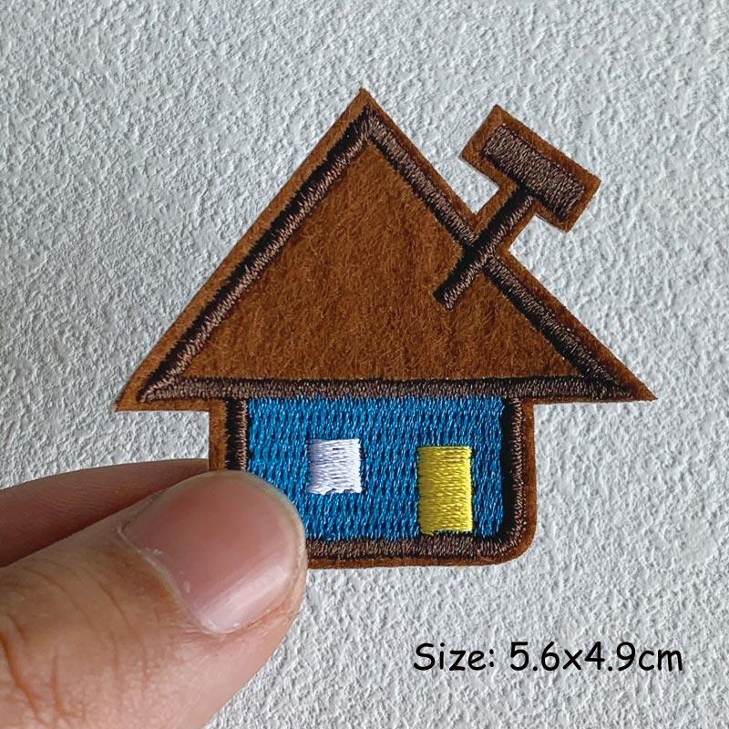 Cartoon Animals Embroidered Iron Patch For Clothing DIY Striped Sewing Patch