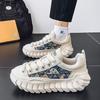Мода Женские Кроссовки Корейские Женские Туфли Платформа Розы Мода 2025 Толстая Подошва Холст Летняя Тканевая Обувь Женские Кроссовки Лето 20