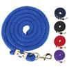 2m Horse Lunge Line Anti Breakage Rope Anti Slip Grip Horse Training Rope with Hook for Walking Hand