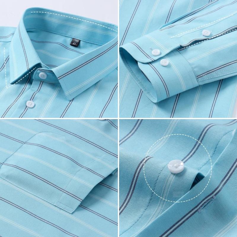 Новые рубашки из 100% чистого хлопка Оксфорд Мужская однотонная рубашка с длинным рукавом Стандартный крой Мужская с карманом Повседневная Осенняя Мужская рубашка 7XL 8XL