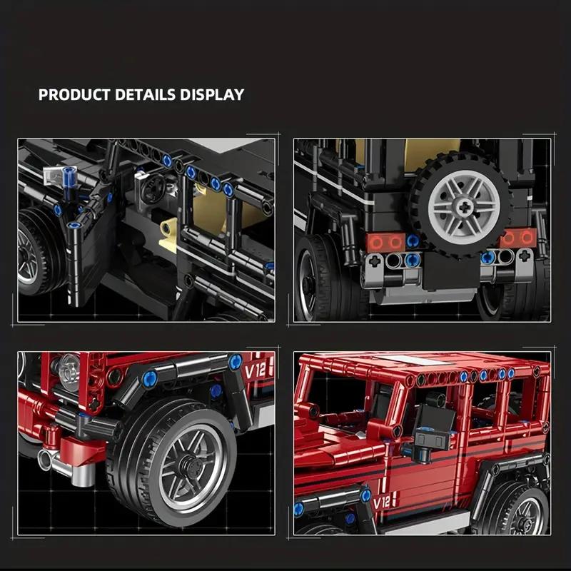 Remote Control Road Vehicle Building Blocks Car Assemble Model Bricks Children Educational Toys Boy Birthday Gifts