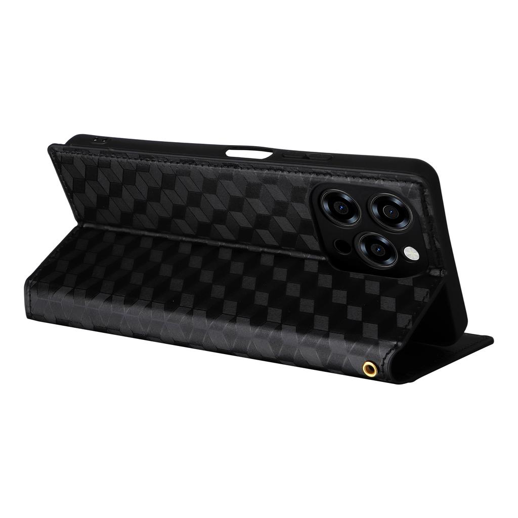 For Doogee Note 58 Pro/Note 58 Case Wallet Rhombus Imprinted Leather Phone Cover