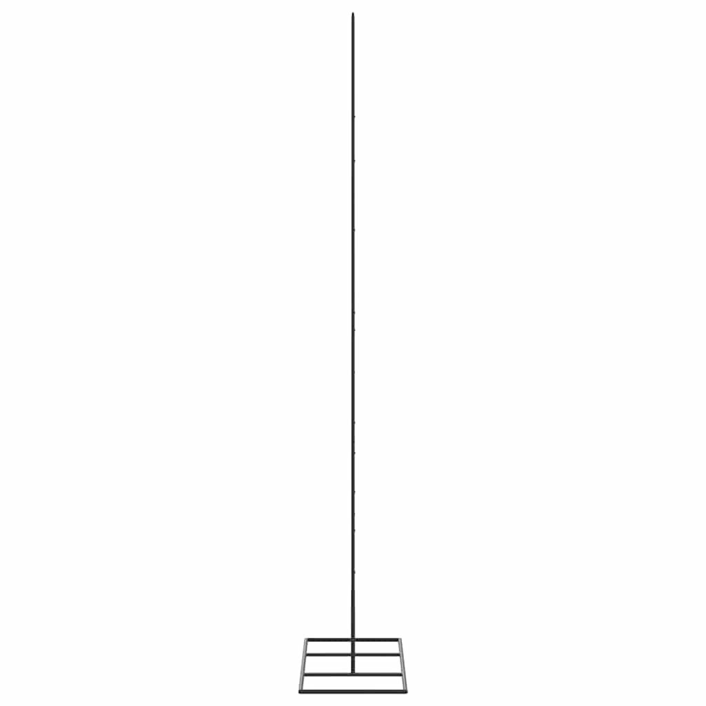 Metal Christmas Tree for Decorations Black 150 cm