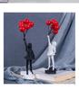 Banksy Girl with Balloon Sculpture - Resin Living Room Ornament