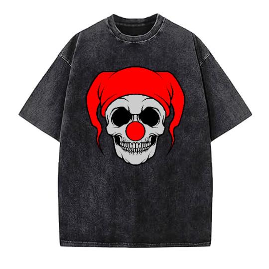 Illustration Graphics Vintage Washed T-Shirt Oversized Unisex Streetwear P1-39V
