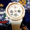 Б/у CASIO Baby-G BGA-150LF Белые Ана-Цифровые Часы Женские [Хорошее Состояние] & [Рабочий Предмет]