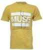 Футболка Muse Origin Of Symmetry Желтая Минеральная Стирка Новая Официальная