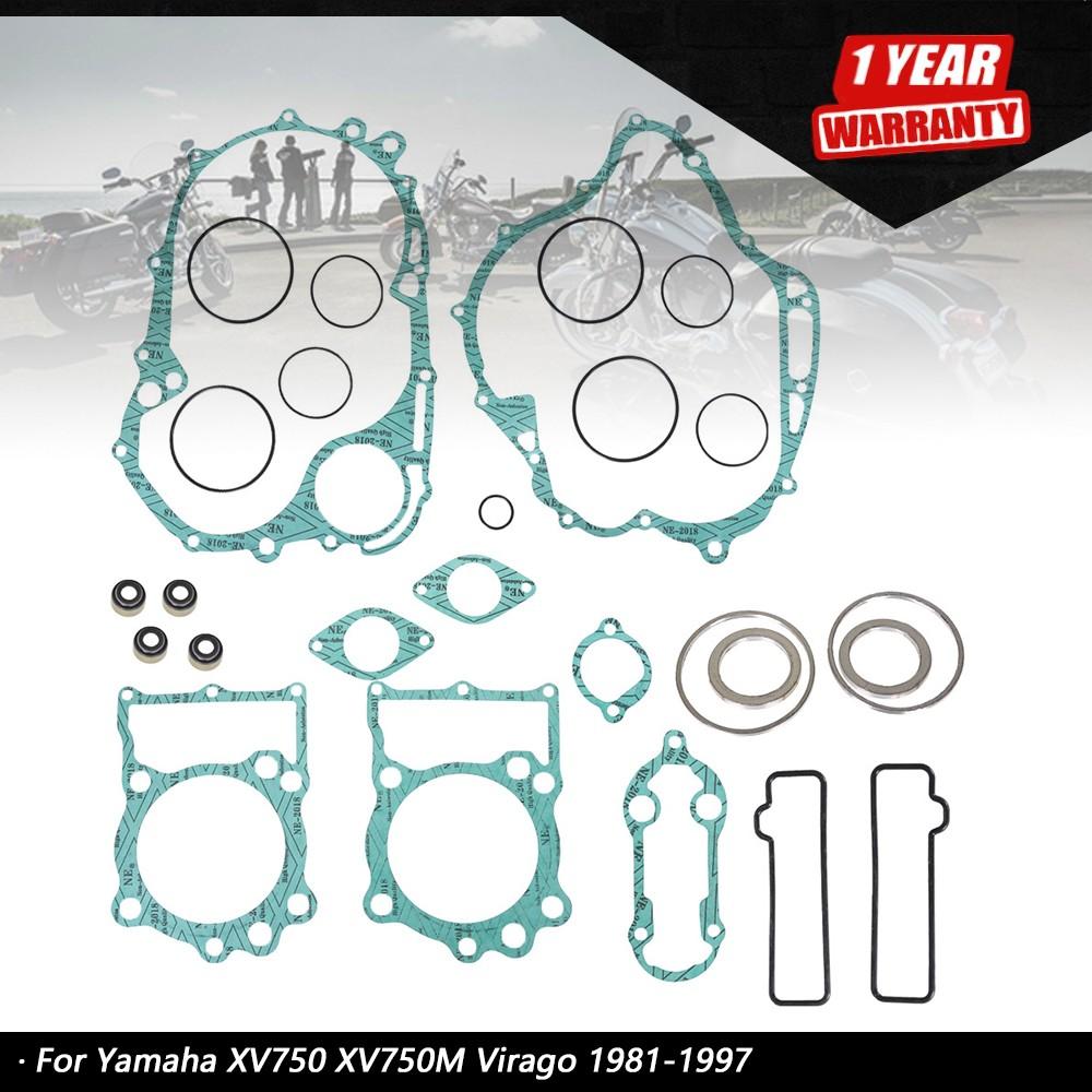 Подходит для Yamaha XV750 1984-1987 XV700 Virago Комплект прокладок двигателя 1981-1983